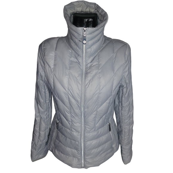 Vince Camuto Jackets & Blazers - Vince Camuto Gray Quilted Light Packable Puffer Down Jacket M